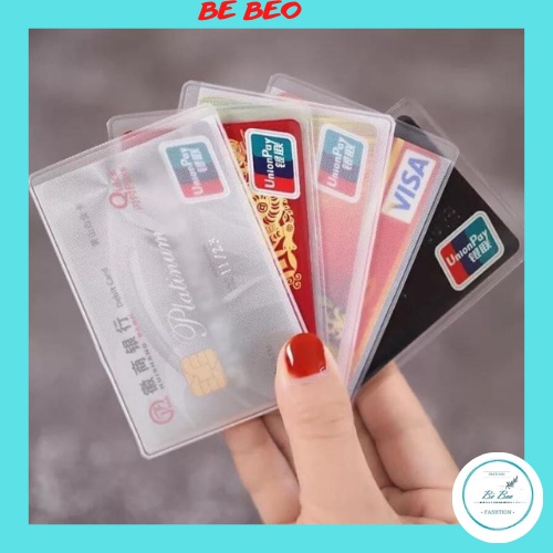 3 Vỏ bọc có nắp thẻ căn cước, bằng lái, thẻ ngân hàng, thẻ tiện ích