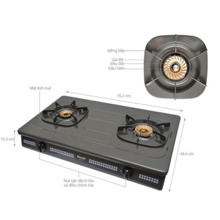 Bếp gas đôi rinnai rv-375n