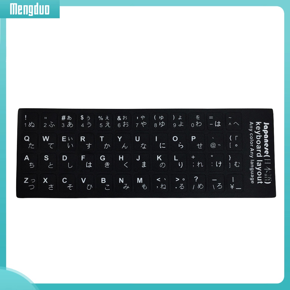 Nhãn Dán Trang Trí Bàn Phím Máy Tính In Chữ Tiếng Anh / Nga