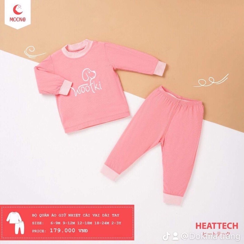 Sét Bộ quần áo dài tay moon cho bé trẻ em gái 10-12kg