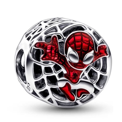 Mặt Dây Chuyền Bạc 925 Hình Người Nhện Độc Đáo