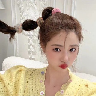 Cột tóc , chun cột lông xù sắc màu đáng yêu