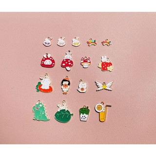 Charm kim loại tổng hợp nhiều mẫu làm keyring - phụ kiện handmade