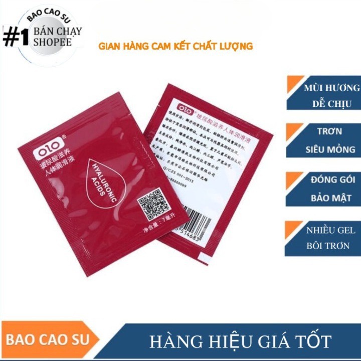 Gel bôi trơn gốc nước olo, an toàn lành tính kéo dài thời gian cho phái nam gói mini 7ml