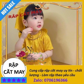 Rập giấy cắt may - rập bộ bà ba mẫu mới size từ 1 - 10 tuổi - rập trangvy