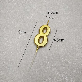 Nến số mạ vàng