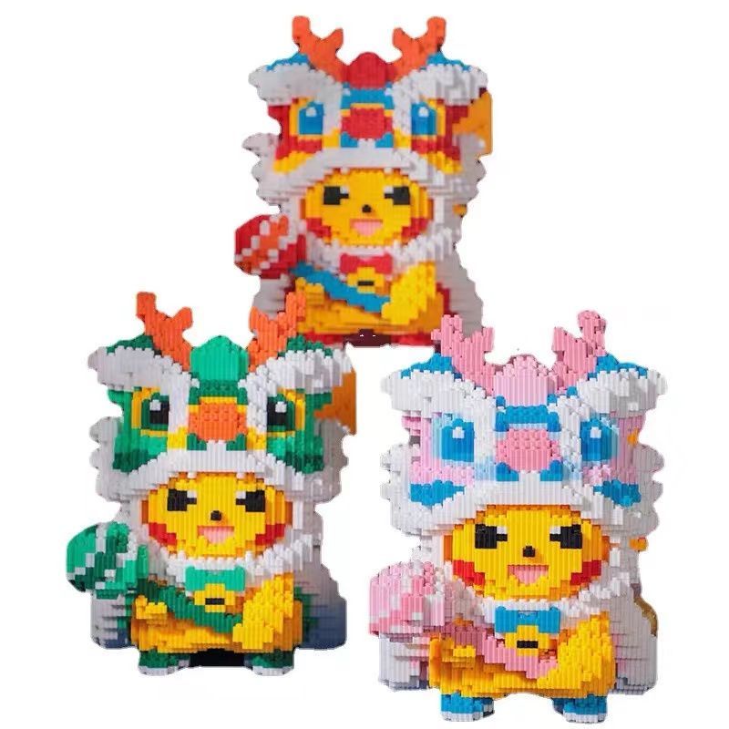 Bộ Đồ Chơi Lắp Ráp Lego Hình Sư Tử Pikachu Cho Bé