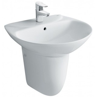 Combo lavabo treo tường inax l-285v + l-288vc chân ngắn