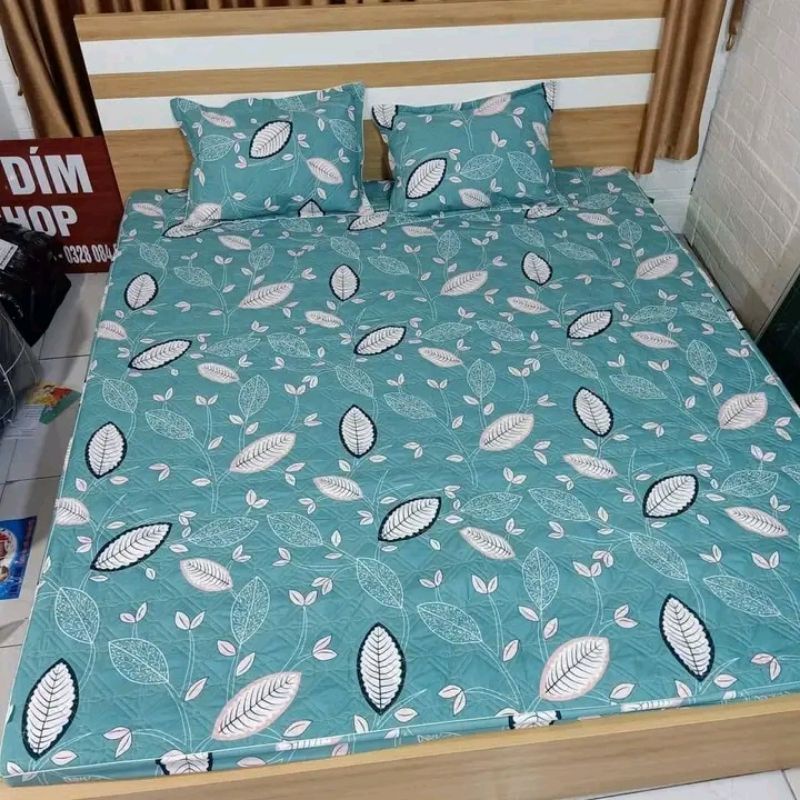 Bộ 5 Món Vỏ Chăn Ga Gối Coton poly cao cấp ( không kèm ruột ) chất liệu cotton boly loại 1