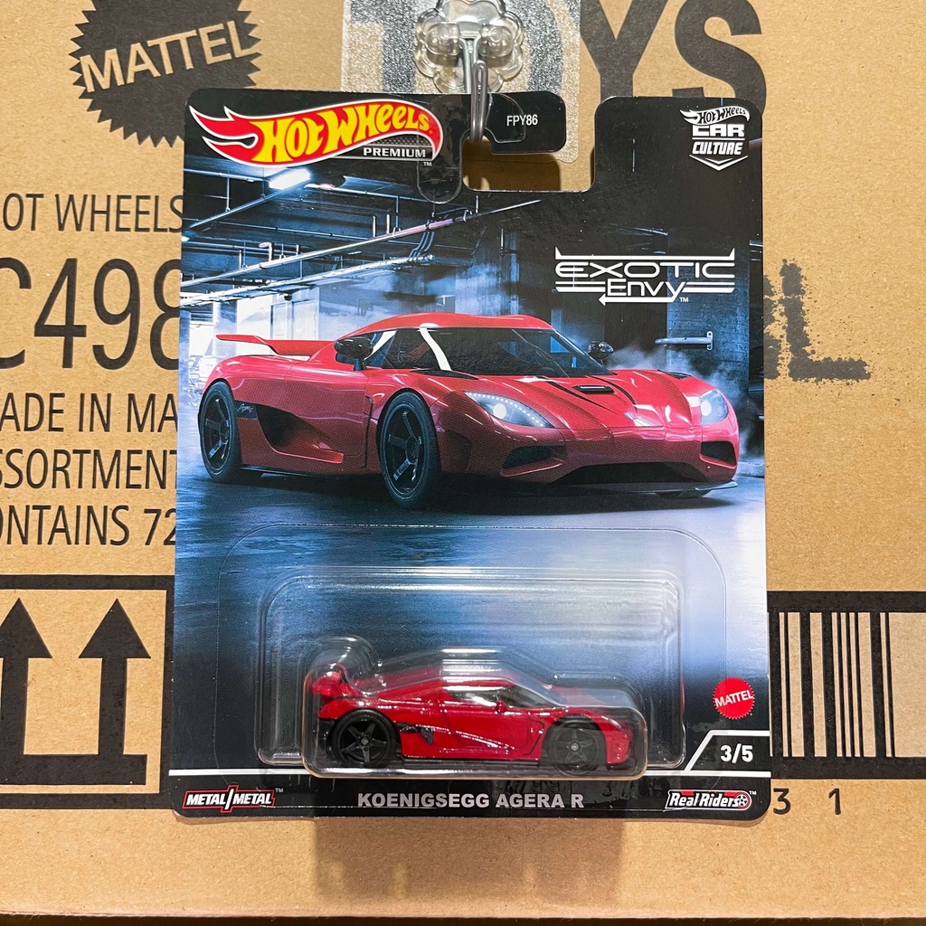 Ducstore.vn Xe mô hình HCJ90 Hot Wheels Premium Koenigsegg Agera R - bánh cao su