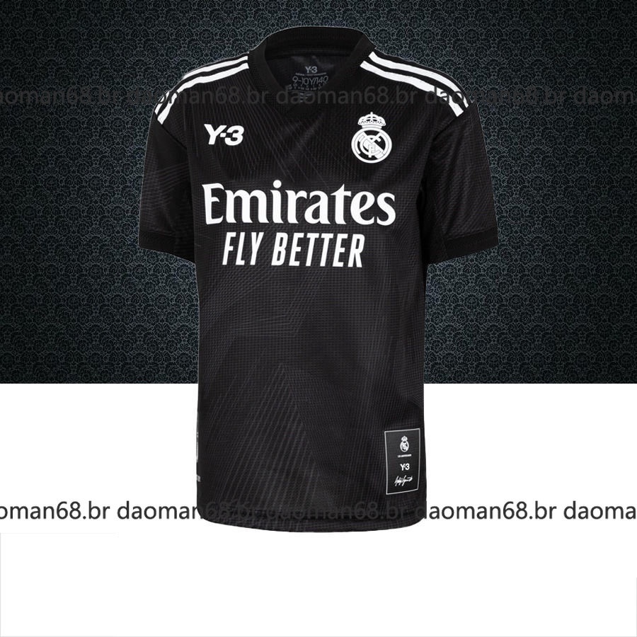 Áo Thun Số 21-22 Real Madrid Y-3 Màu Đen