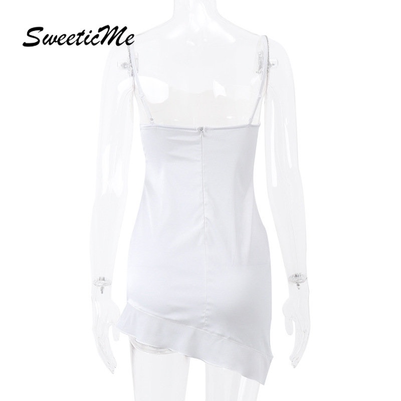 Đầm Hai Dây Dáng Ôm Màu Trơn Quyến Rũ Thời Trang   Cho Bạn Gái