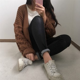 Áo Khoác Cardigan Len Thừng Basic Dalyn Quảng Châu CC