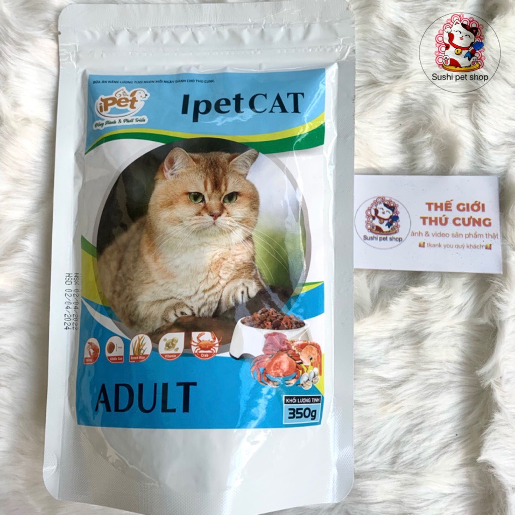 Hạt cho chó mèo ipet đủ vị thơm ngon 350g
