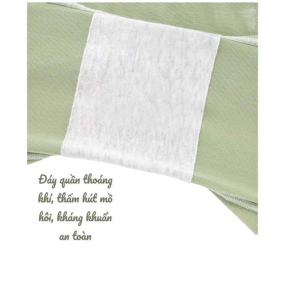 Quần định hình điêu khắc body gen mỡ bụng làm eo thon quần nâng mông, gọn đùi chống cuộn thoáng khí không đường viền