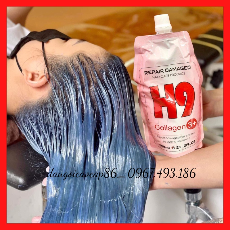 HẤP COLLAGEN H9 phục hồi tóc siêu mượt 500ml,DÙNG CHUNG VỚI UỐN DUỖI PHỤC HỒI TÓC, HẤP TẠI NHÀ