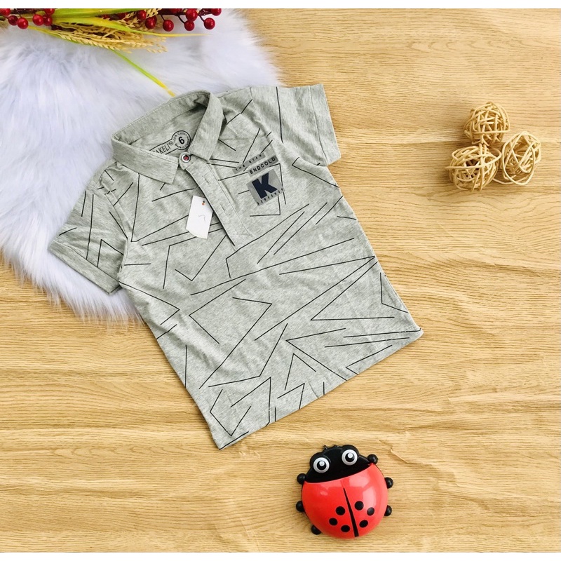 🚑 Áo cổ trụ cotton shop cho bé trai từ 8-25kg