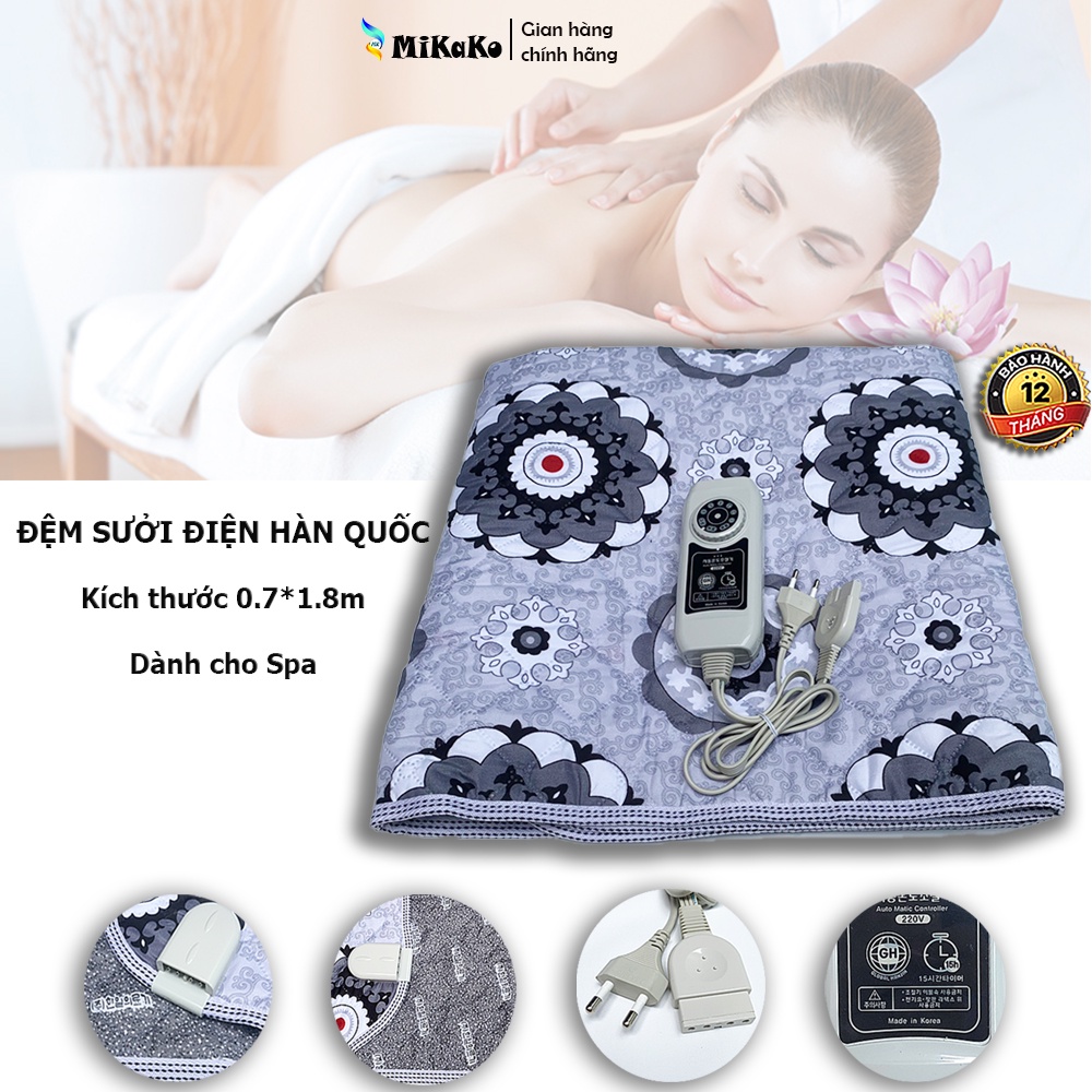 [Korea] Đệm Sưởi Điện MiKaKo Kích Thước 0.7*1.8m dành cho Spa