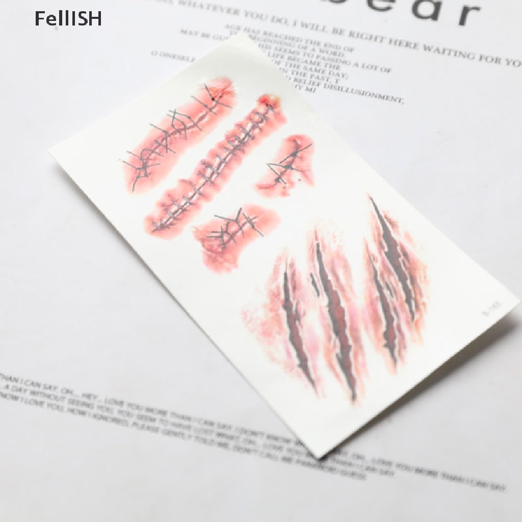 Hình Xăm Dán Tạm Thời Chống Thấm Nước Họa Tiết Halloween 439br