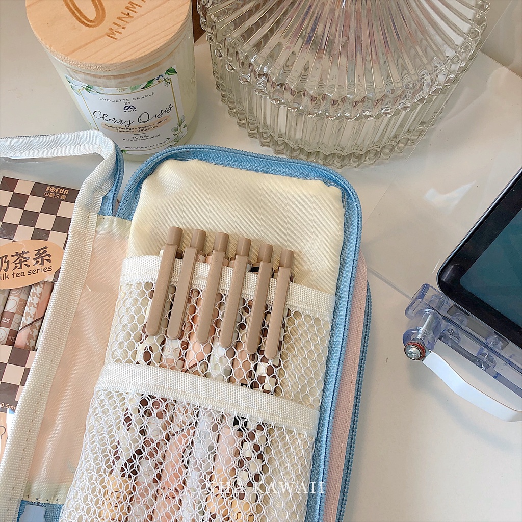 Bút gel đen SOFUN Milk Tea cực trendy ngòi 0.5mm