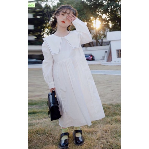 ĐẦM VÁY BÉ GÁI DÀI TAY VẢI MỀM NHẬP MUA 2 TẶNG 1 CHIP BÉ GÁI HAIVANCO 12 đến 40 kg mềm mại THOÁNG MÁT đi học đi chơi đẹp