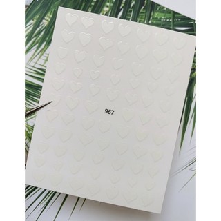 sticker hoa, quả, trái tim- sticker nail dán móng
