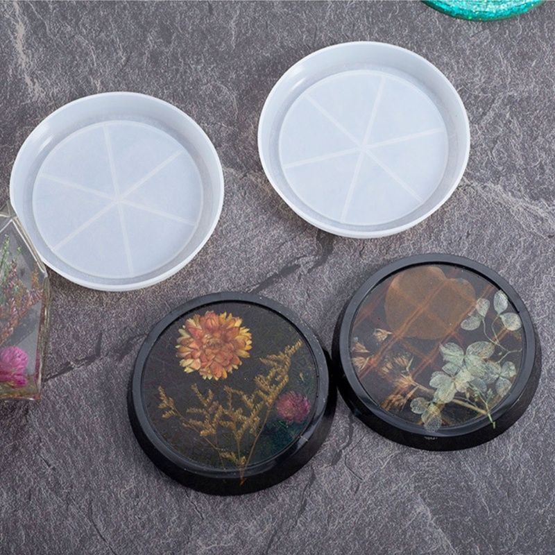 Sa Khuôn Silicon Làm Đế Lót Ly Bằng Epoxy Độc Đáo Trang Trí Nhà Cửa DIY