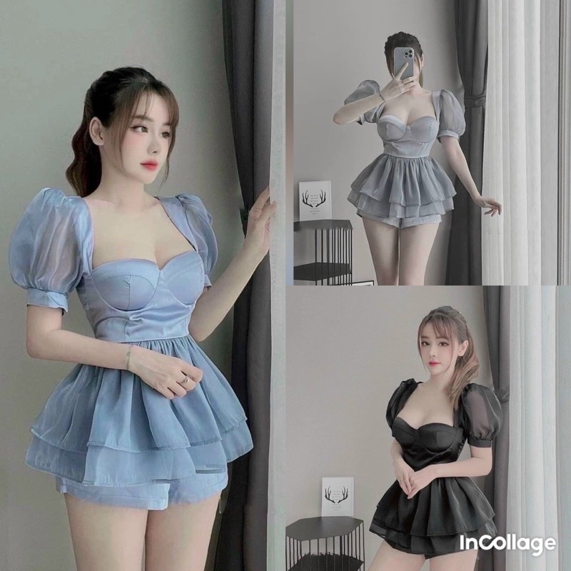 ĐẦM LỤA MOD NGỰC ÁO XÒE 2 LỚP VIP 6
