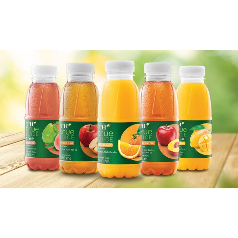 Nước trái cây TH TRUE JUICE vị ổi/ cam/ táo 350ml