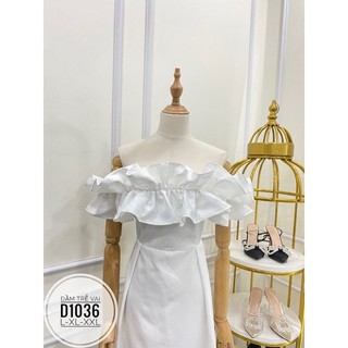 Bigsize Đầm trễ vai bèo D1036