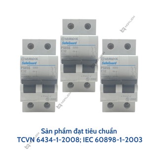 CB 2 Tép SINO (10A, 16A, 20A, 25A, 32A, 40A, 63A) PS45N - 2 Cực