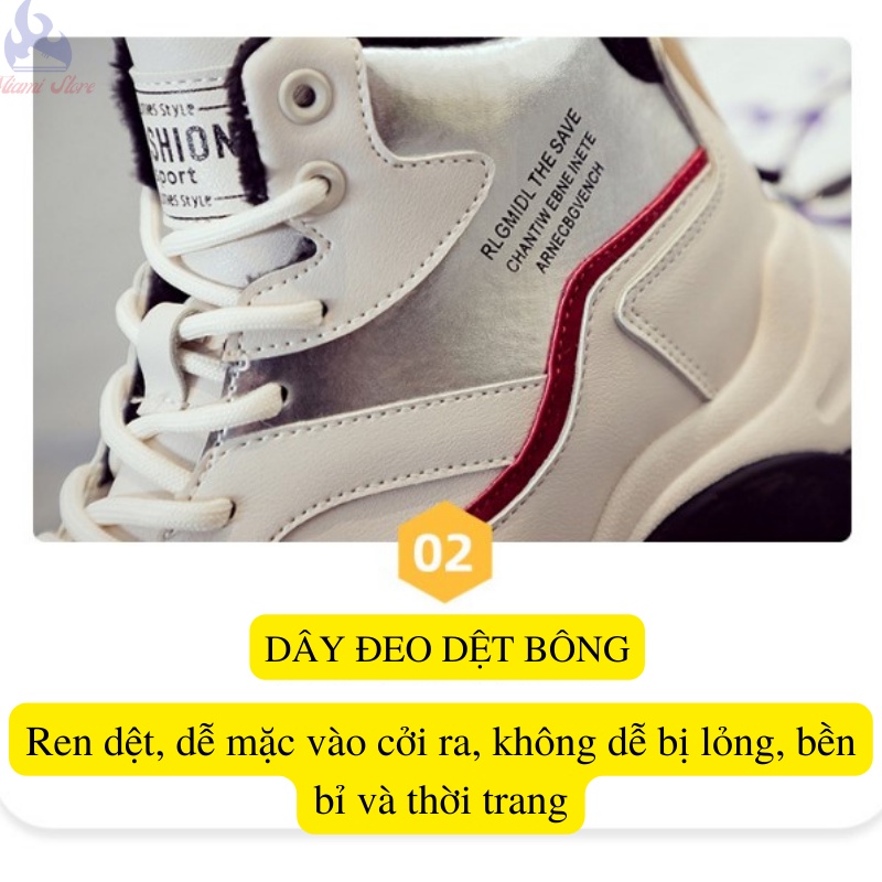 Giày Thể Thao Nữ , Giày Ulzzang Phong Cách Hàn Quốc , THời Trang Cao Cấp - Miami Store NBY16