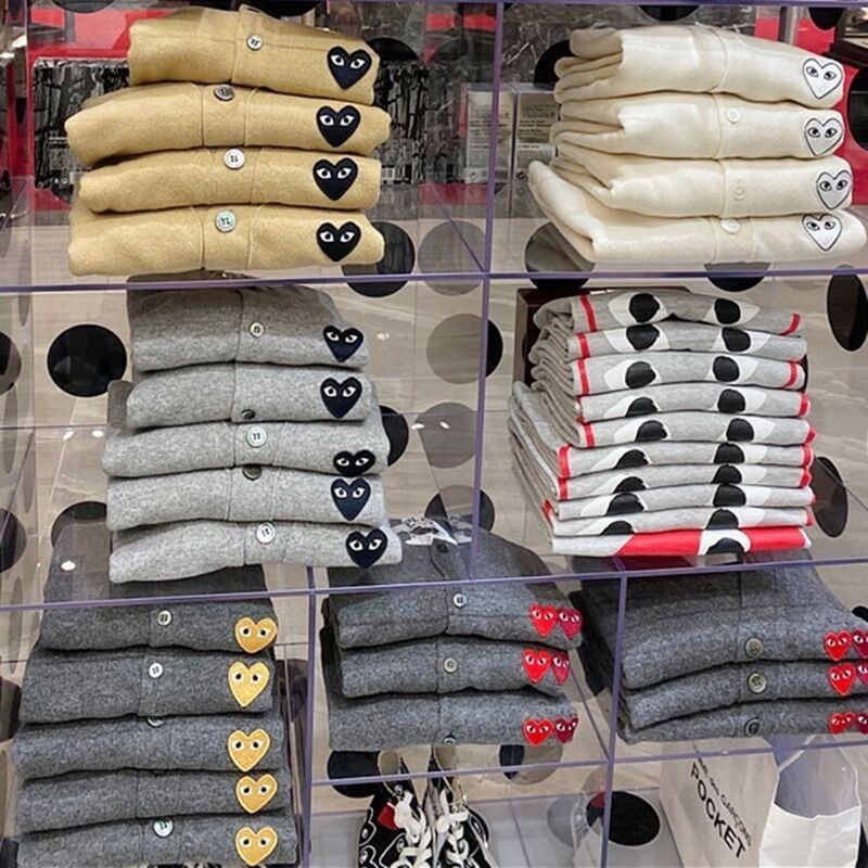 COZOK Áo Khoác Cardigan Dệt Kim Tay Dài Dáng Ngắn Thêu Họa Tiết Trái Tim Xinh Xắn Thời