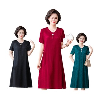 đầm suông trung niên cao cấp đủ size (Lolita xinh LT90-1022)