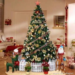 Cây Thông Noel 1m5 1m8 2m1 Full Phụ Kiện Trang Trí , Cây Thông Giáng Sinh Màu Xanh Đầu Tròn