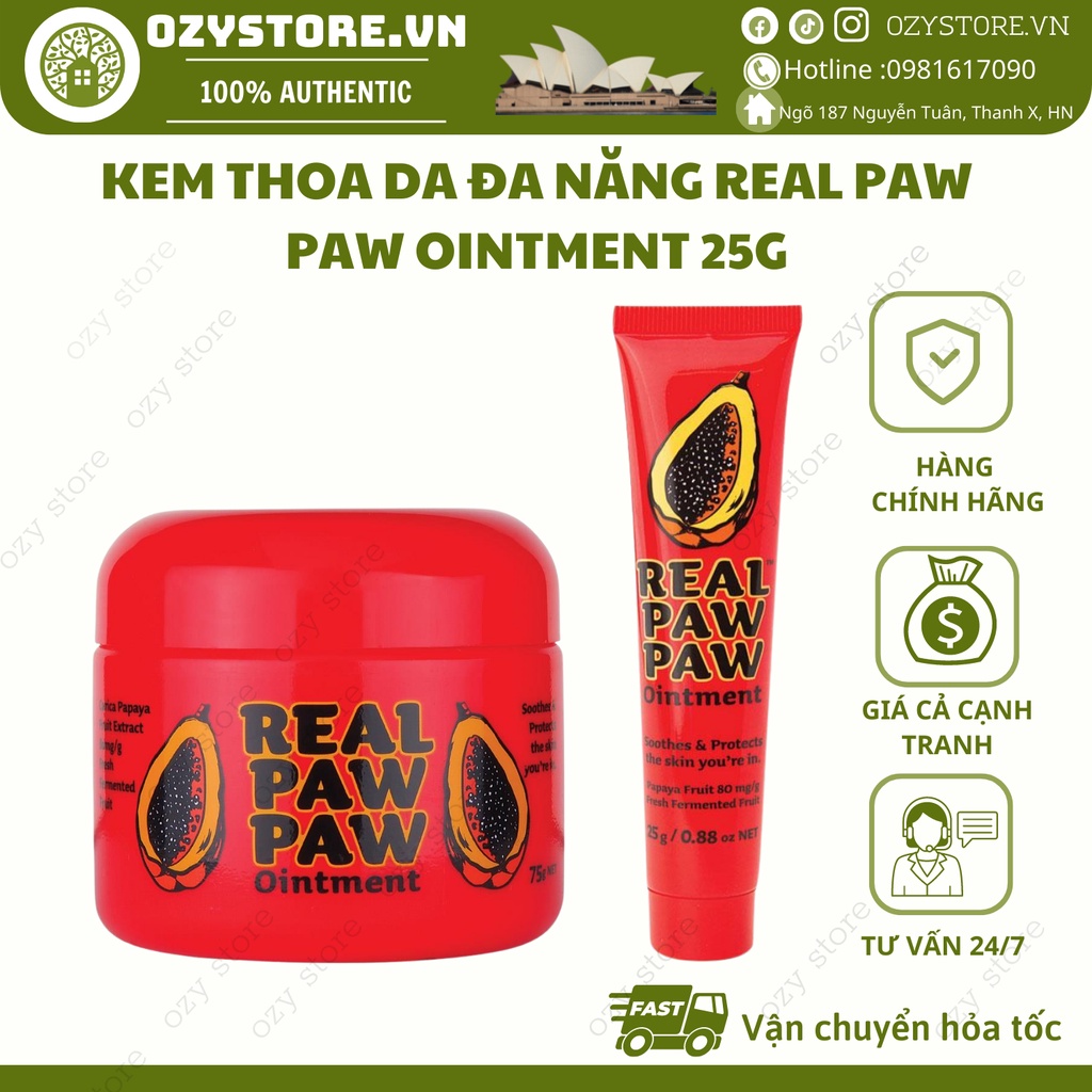 Kem đu đủ đa năng Real Paw Paw 25gr