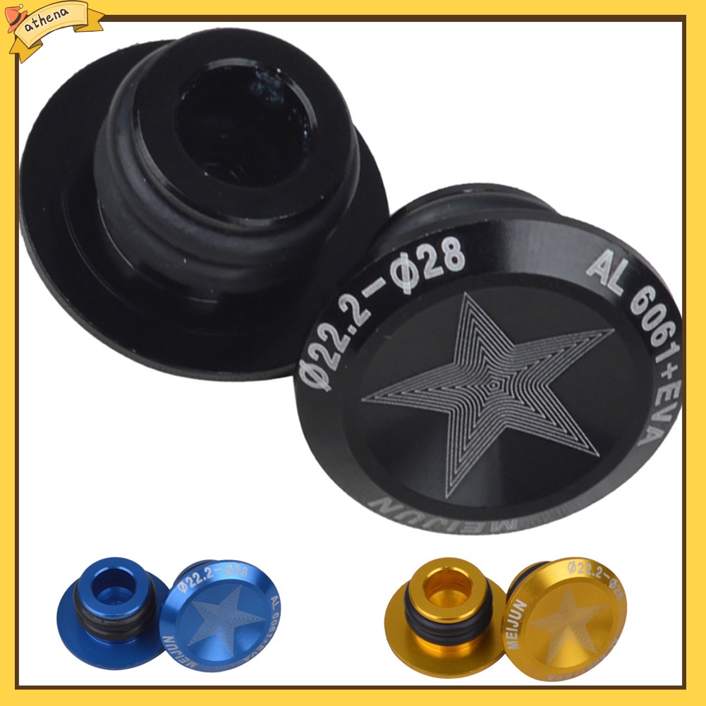 Bộ 2 Nút Bịt Đầu Tay Nắm Xe Đạp Leo Núi Bằng Hợp Kim Nhôm