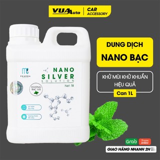 Dung dịch Nano Bạc diệt khuẩn khử mùi Mc Pharma dùng cho máy phun tạo khói xông xe ô tô sát khuẩn phòng ở can 1 lít