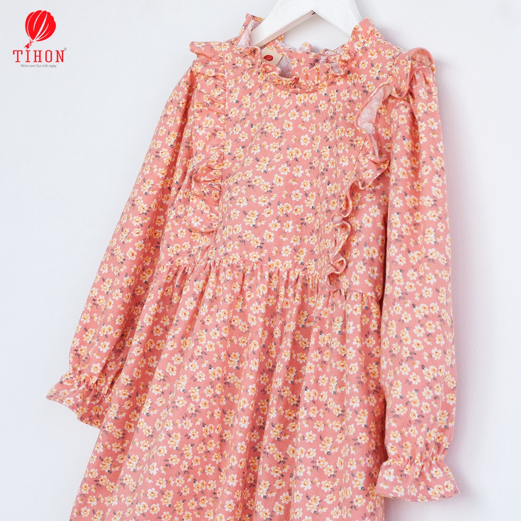 Váy cho bé gái TIHON bốn màu sắc nổi bật dễ thương chất liệu ấm áp VD0750318