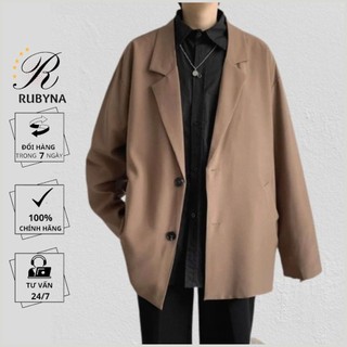 Áo Blazer nam, áo khoác Blazer nam unisex form rộng Rubyna phong cách Hàn Quốc AB005