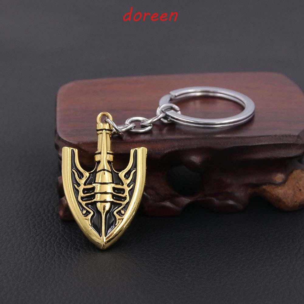 DOREEN JOJO Bizarre Adventure Necklace Punk Men Arrow Stand-in Awakening Cos Pendant Alloy Cosplay Key Chain