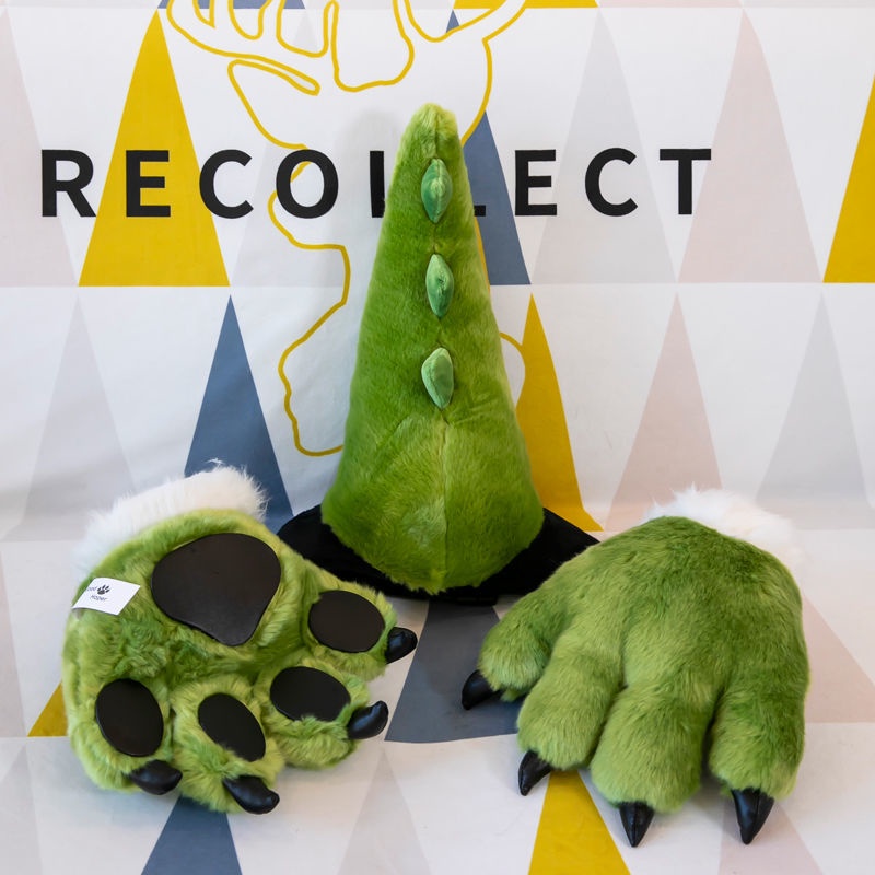 Búp Bê Nhồi Bông Hình Bàn Chân Hổ Hoạt Hình Cho Bé