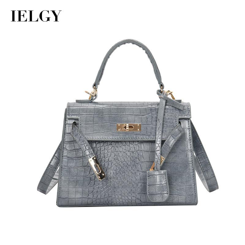IELGY Túi Đeo Chéo Họa Tiết Da Cá Sấu Phong Cách retro Cho Nữ