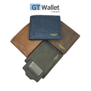 Bóp nam GT Wallet, ví tiền dạng gập đôi nam lịch lãm da PU V006