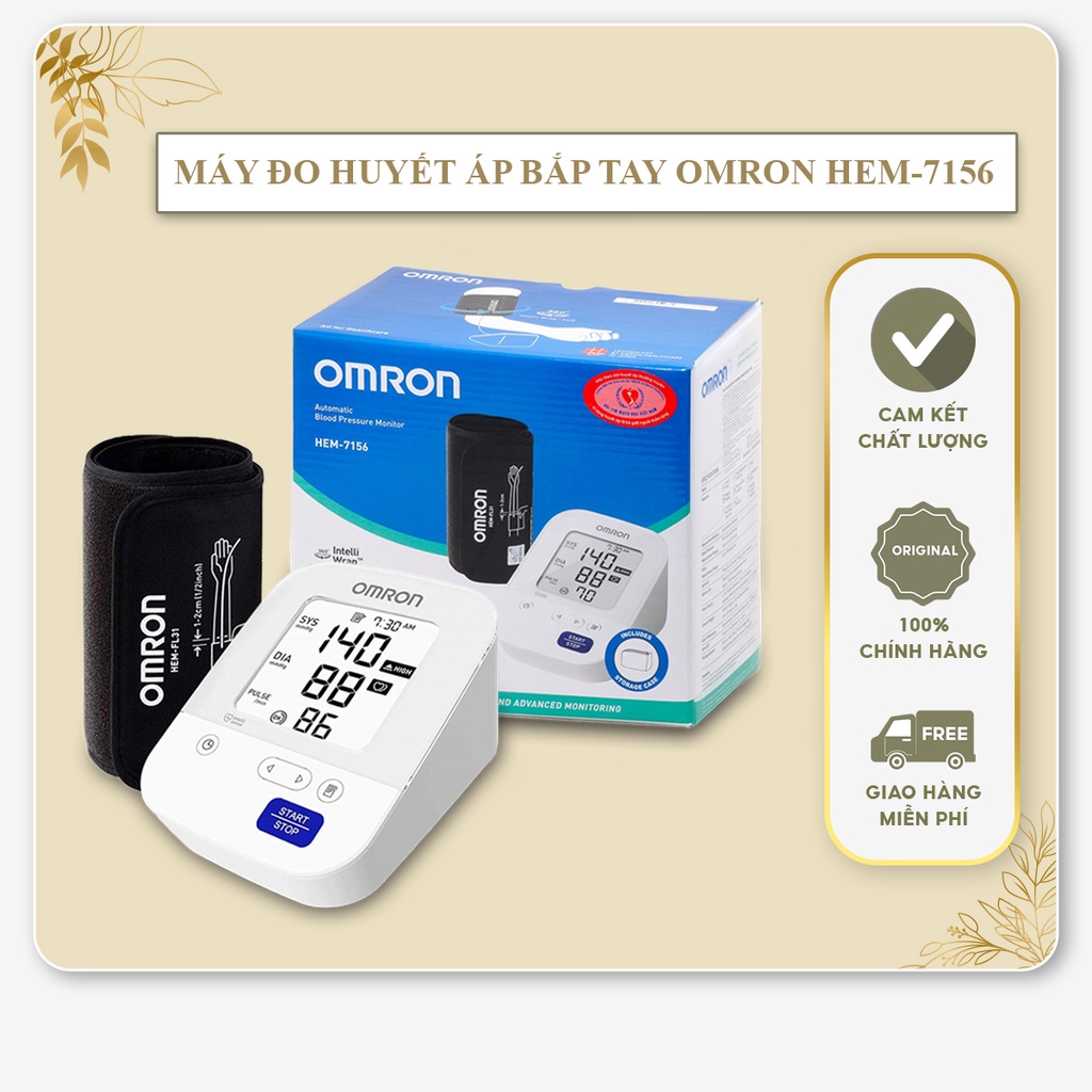 Máy Đo Huyết Áp Bắp Tay Omron HEM 7156 | Thương Hiệu Nhật Bản - Bảo Hành 5 Năm
