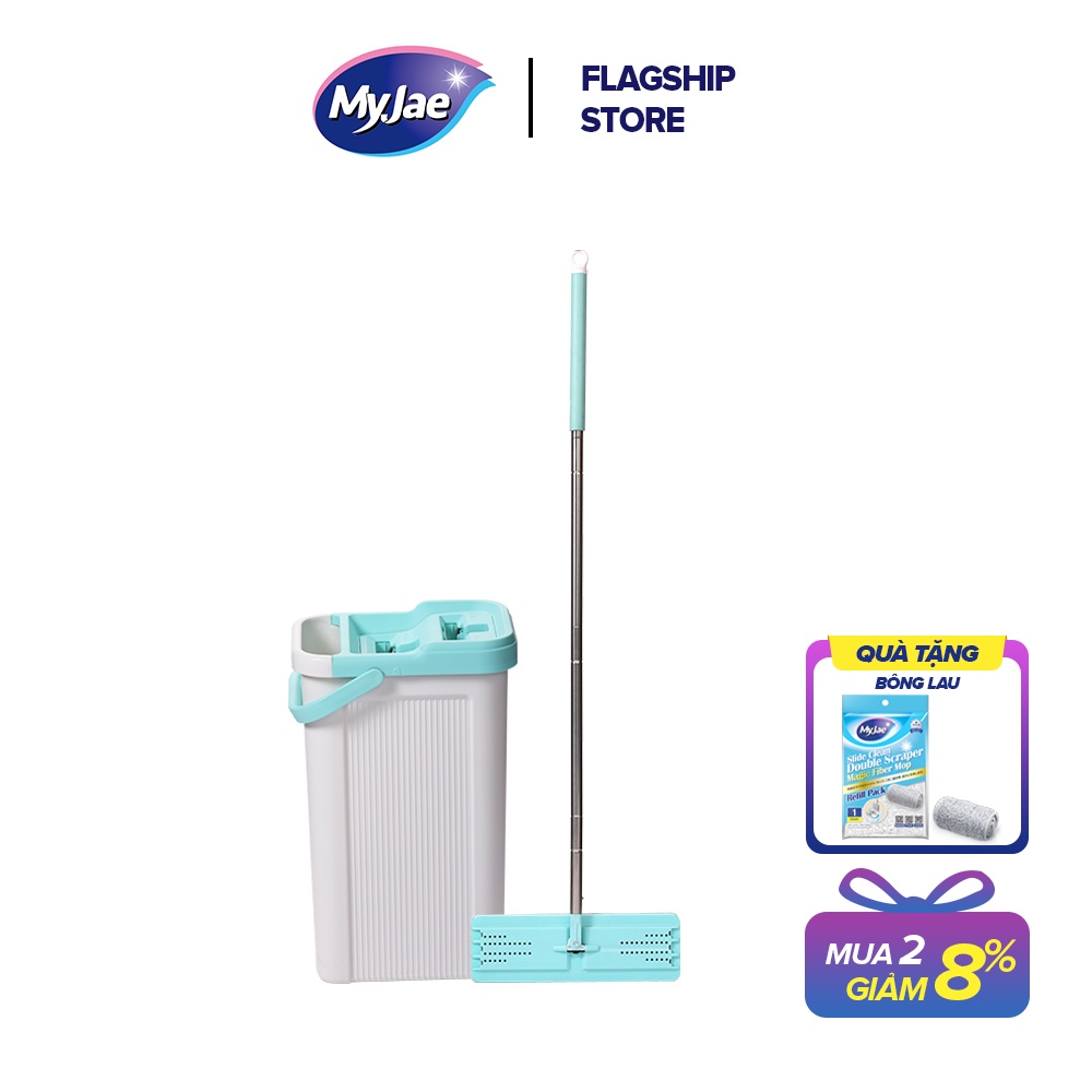 Cây lau nhà sợi fiber kỳ diệu maxi 380 MyJae Đài Loan thông minh lau sạch nhanh khô