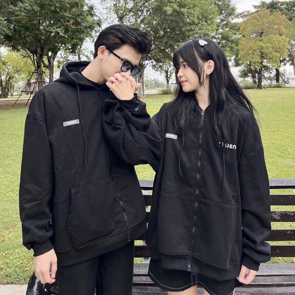 Áo Hoodie Zip Twenti Basic Năng Động Nỉ Bông Form Đẹp - Local Brand