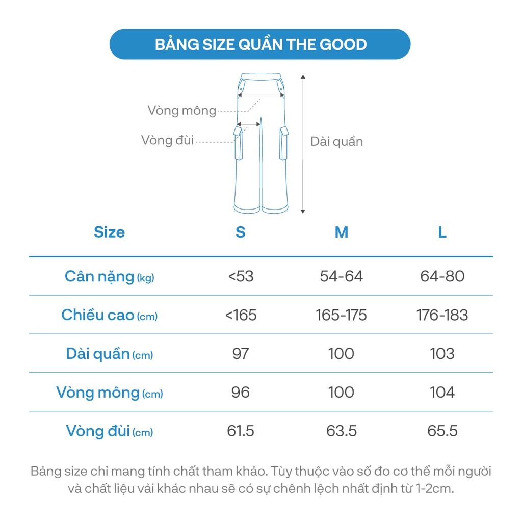 Quần Túi Hộp Cá Tính THE GOOD/ Cargo Pants