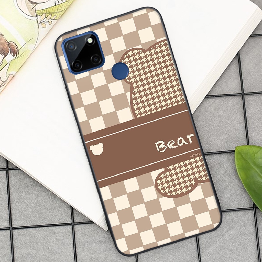 Ốp lưng Realme C12 in hình tim, kẻ vuông mẫu mới CỰC XINH