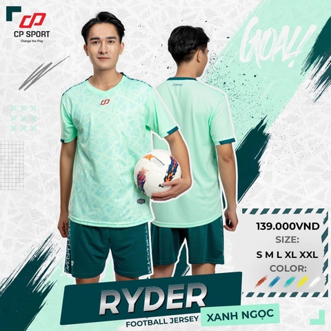 Quần Áo Bóng Đá CP SPORT Ryder Cao Cấp .Áo Bóng Đá Không Logo Thầm Hút Mồ Hôi